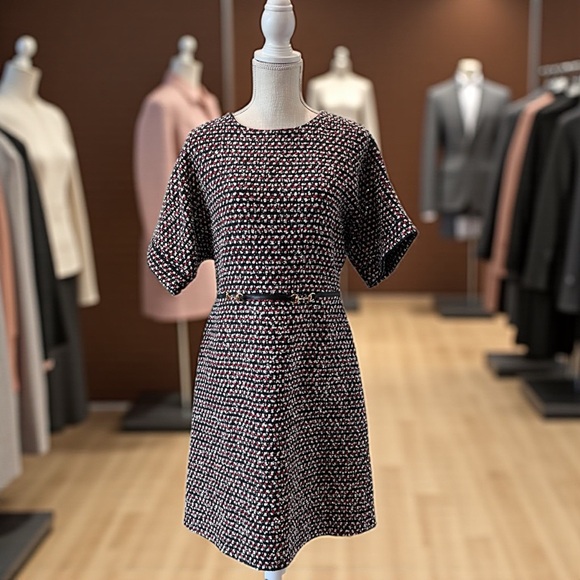 Gucci Black and White Tweed Sequin Dress - Picture 1 of 14